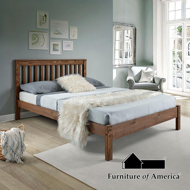 Furniture of America Creswell Full Bed, Mahogany