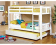 Furniture of America Cameron Twin/Twin Bunk Bed, White