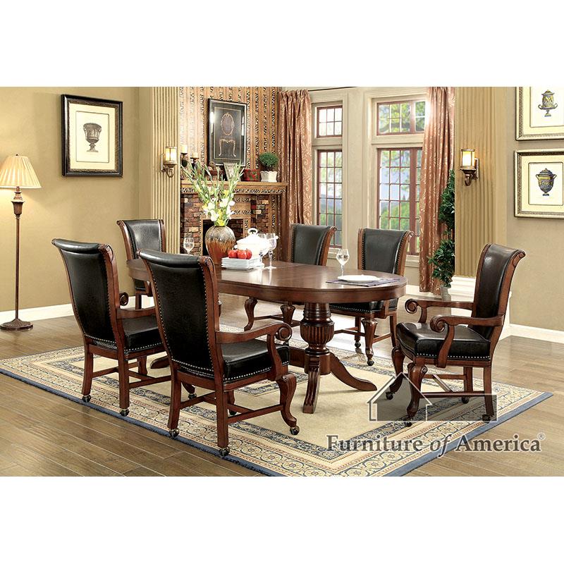 Furniture of America Melina 7 Pc. Dining Table Set