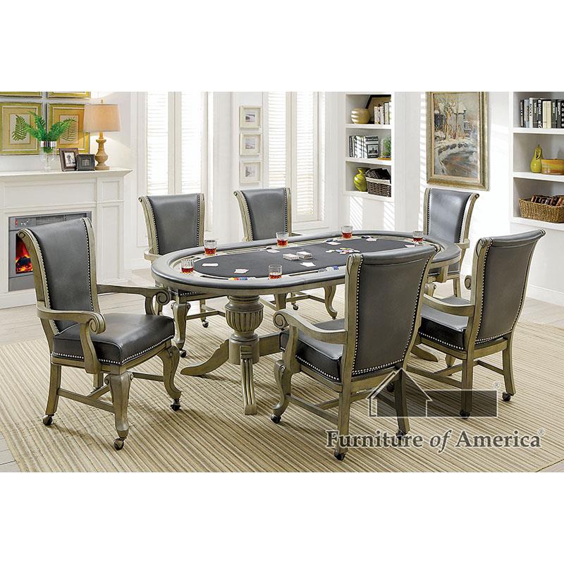 Furniture of America Melina Arm Chair, Gray