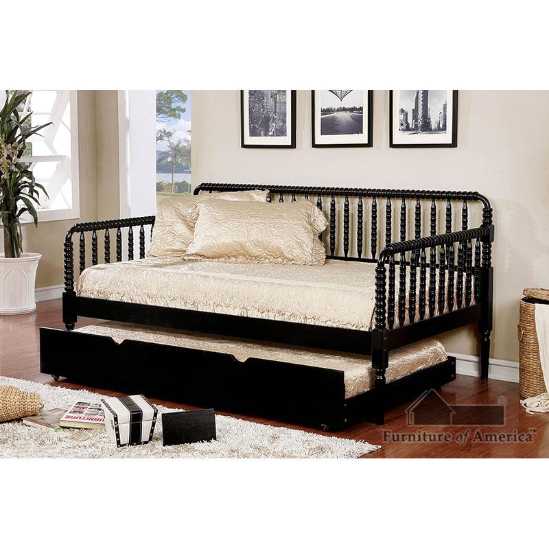 Furniture of America Linda Twin Daybed, Black