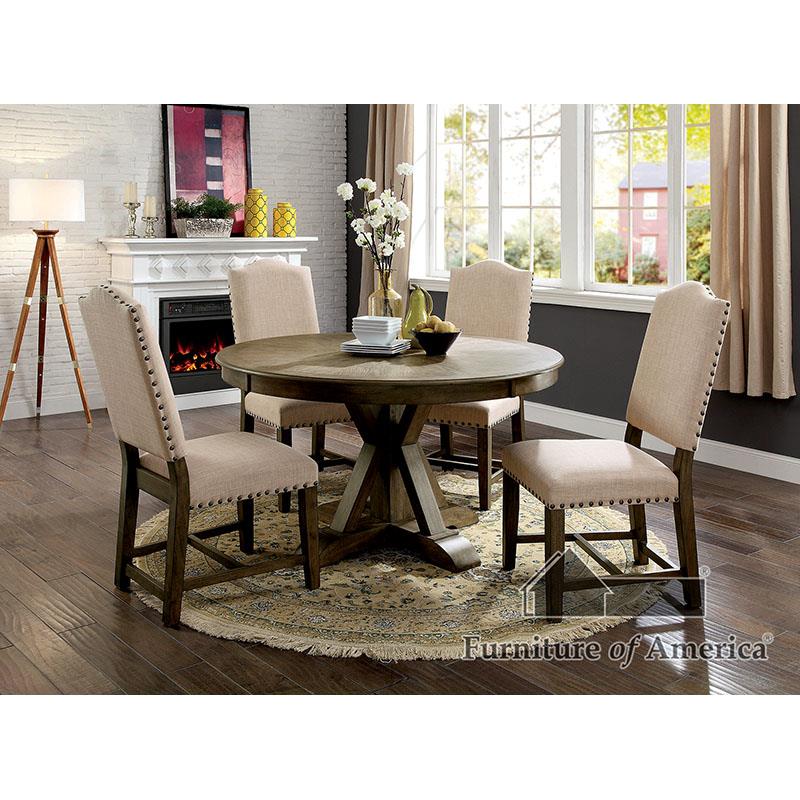 Furniture of America Julia Round Dining Table