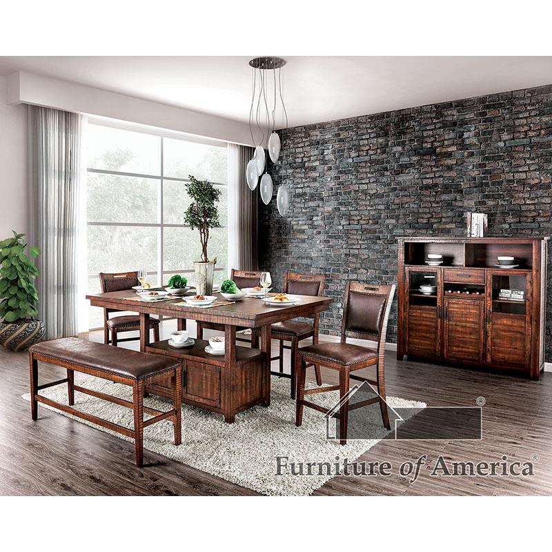 Furniture of America Wichita Counter Ht. Chair (2/CTN)