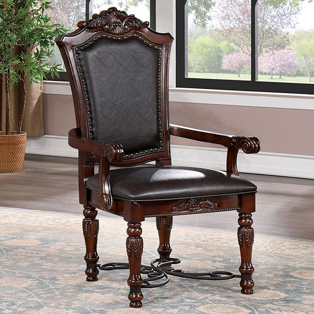 Furniture of America Picardy Arm Chair (2/CTN)