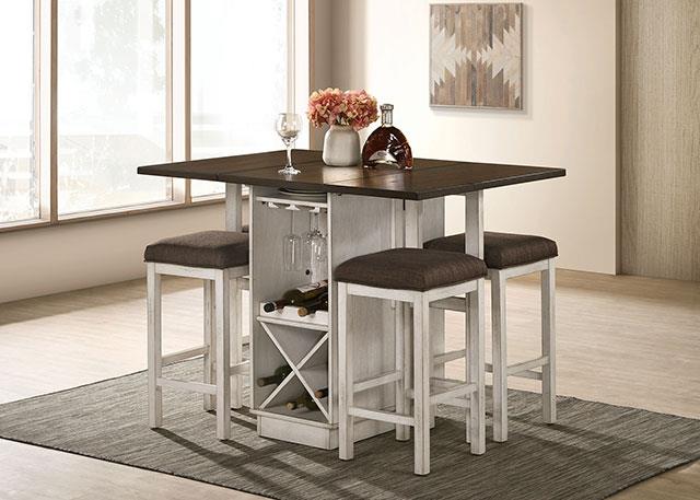 Furniture of America Bingham 5 Pc. Counter Ht. Table Set