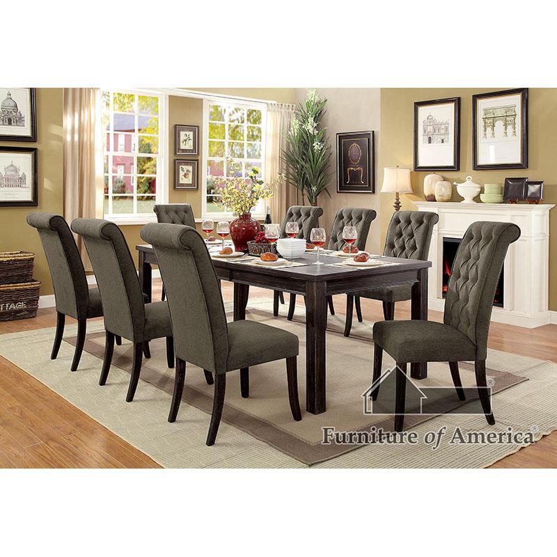 Furniture of America Sania III 9 Pc. Dining Table Set