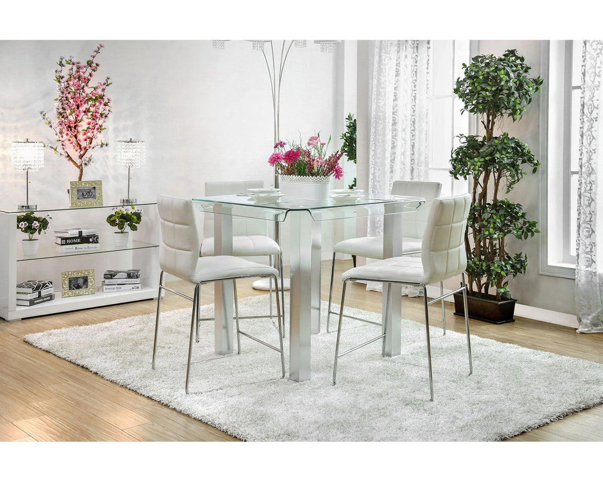 Furniture of America Richfield II 5 Pc. Round Counter Ht. Table Set