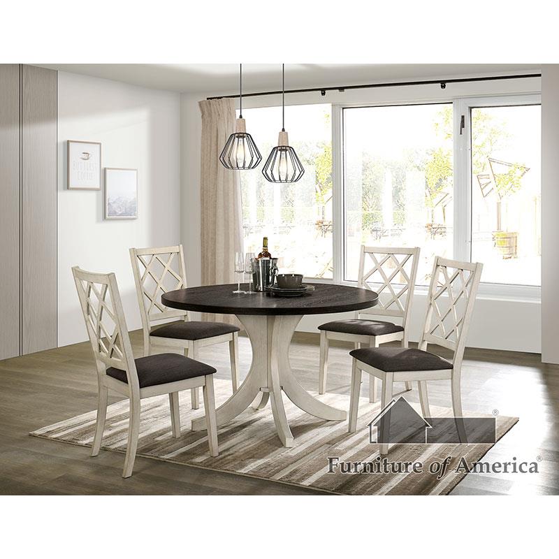 Furniture of America Haleigh Round Dining Table