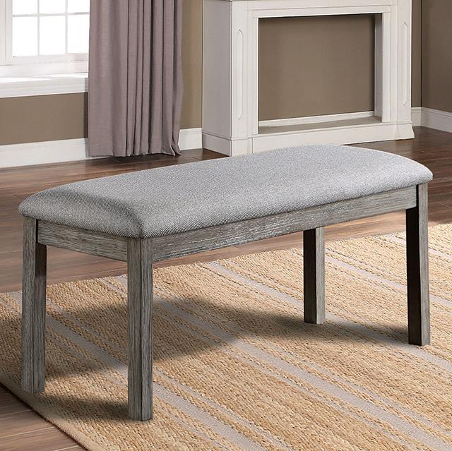 Furniture of America Laquila Bench, Gray