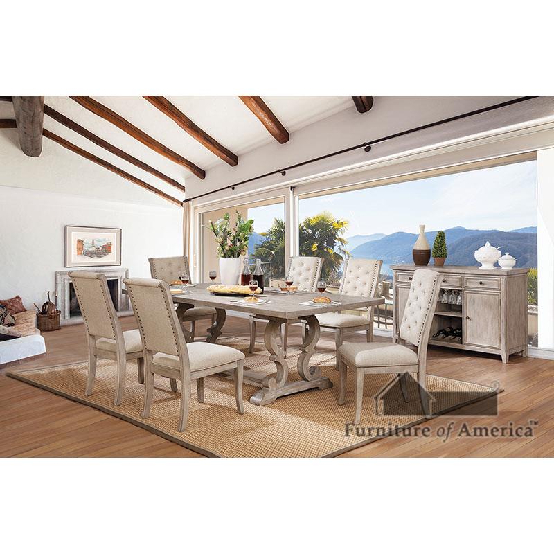 Furniture of America Patience 9 Pc. Dining Table Set