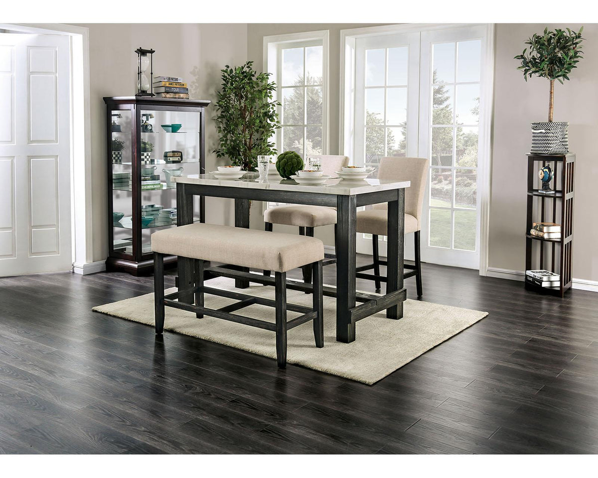 Furniture of America Brule 5 Pc. Counter Ht. Table Set