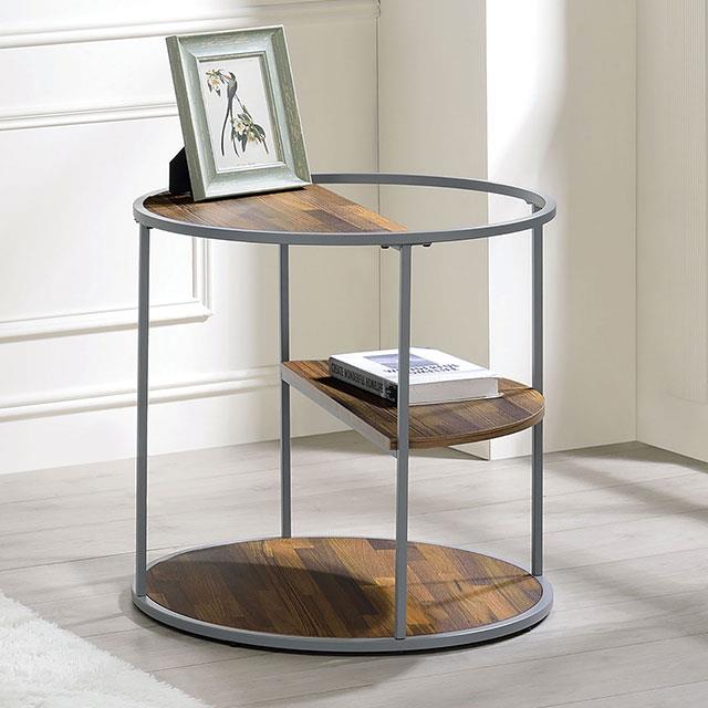 Furniture of America Orrin End Table, Gray