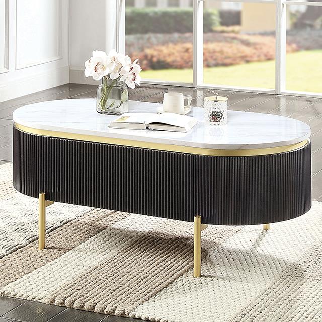 Furniture of America Koblenz Coffee Table, Dark Walnut