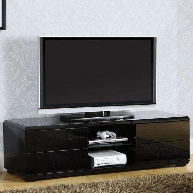 Furniture of America Cerro 59" TV Console, Black