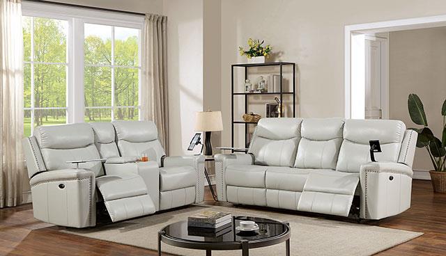 Furniture of America Florine Power Sofa + Loveseat