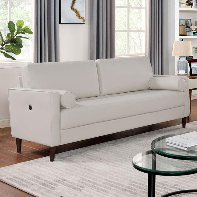 Furniture of America Horgen Sofa, Off-White