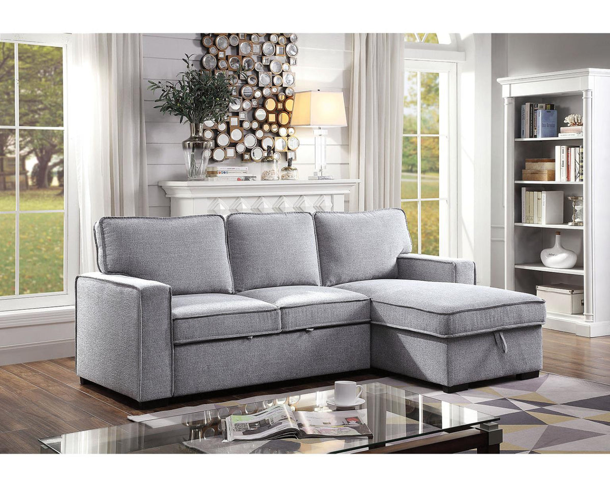 Furniture of America Ines Sectional, Gray