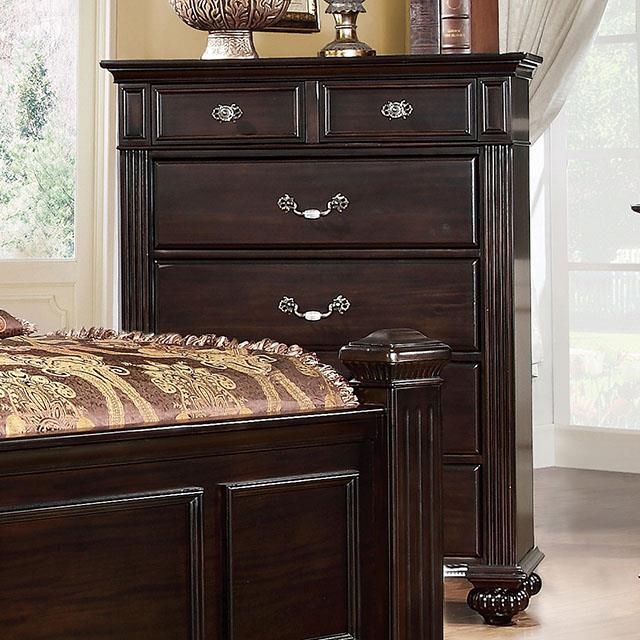 Furniture of America Syracuse Chest, Dark Walnut