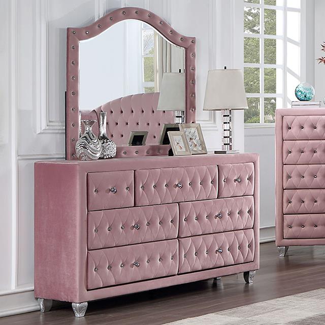 Furniture of America Zohar Dresser, Pink