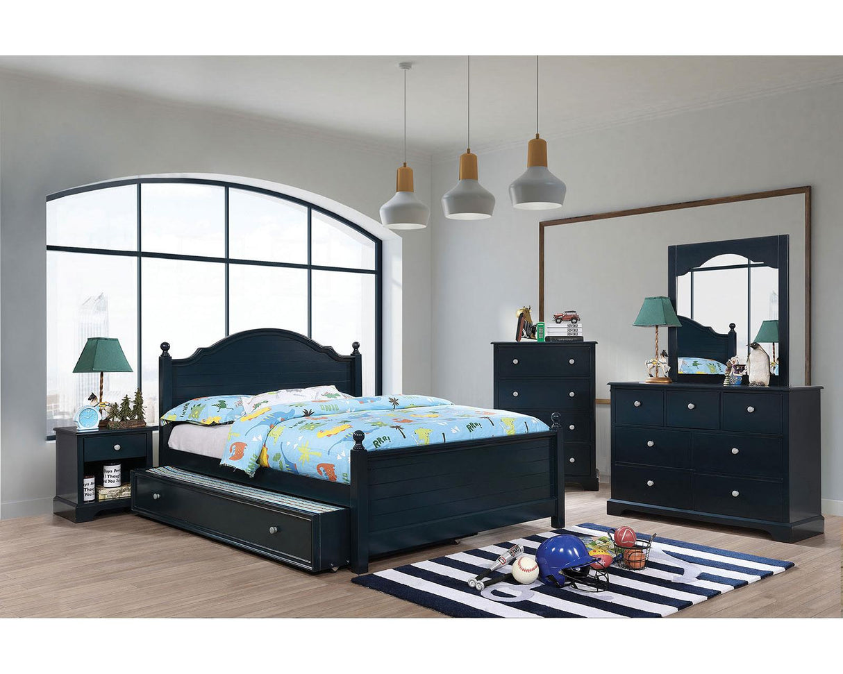 Furniture of America Diane Twin Bed, Blue