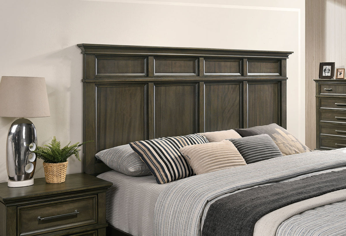 Houston Queen Bed, Gray