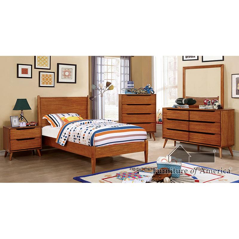 Furniture of America Lennart 4 Pc. Twin Bedroom Set