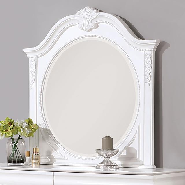 Furniture of America Alecia Mirror, White