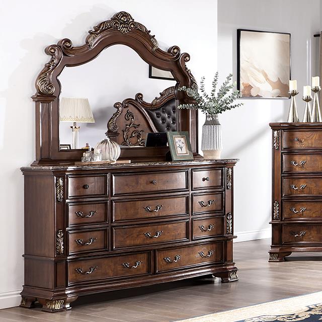 Furniture of America Esparanza Dresser, Brown Cherry