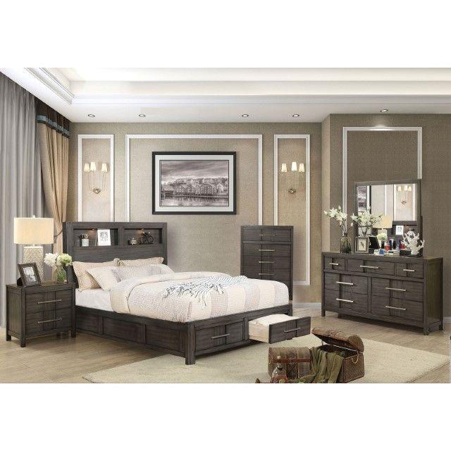 Furniture of America Karla 5 Pc. Queen Bedroom Set w/ 2NS