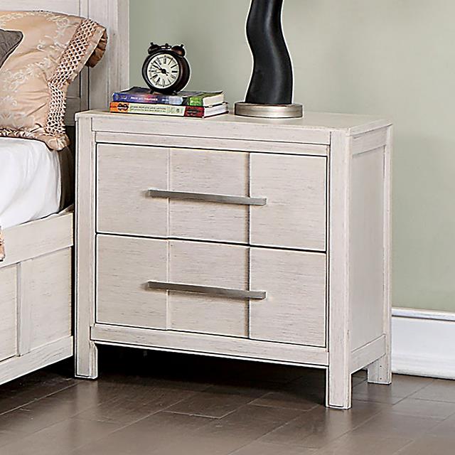 Furniture of America Berenice Nightstand, White