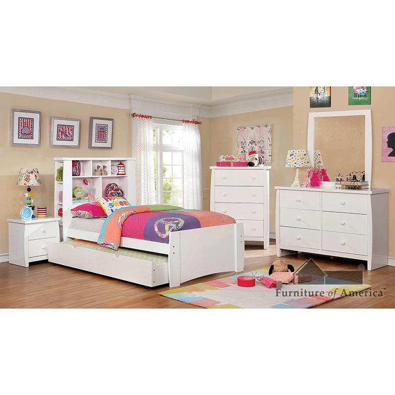 Furniture of America Marlee Twin Bed, White