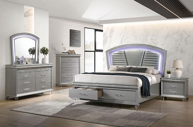 Furniture of America Maddie 5 Pc. Queen Bedroom Set w/ 2NS