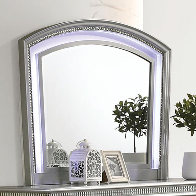 Furniture of America Maddie Mirror, Silver