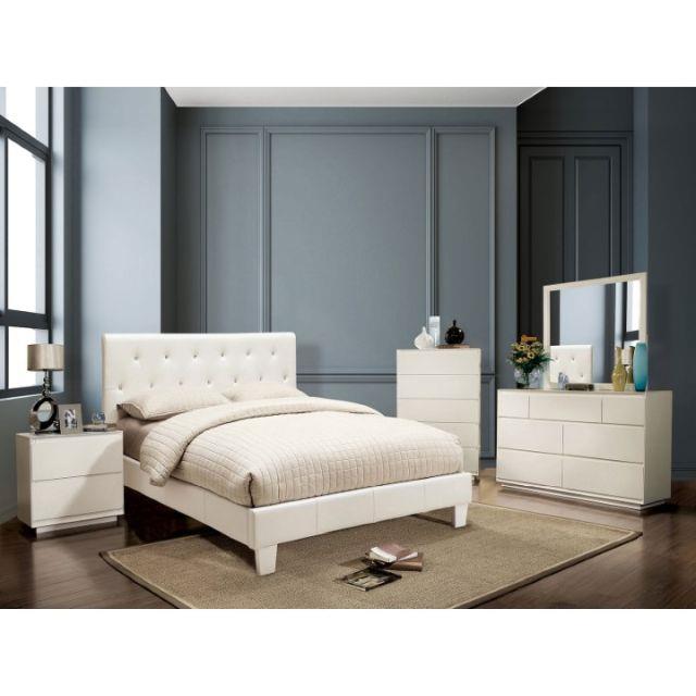 Furniture of America Velen Twin Bed, White