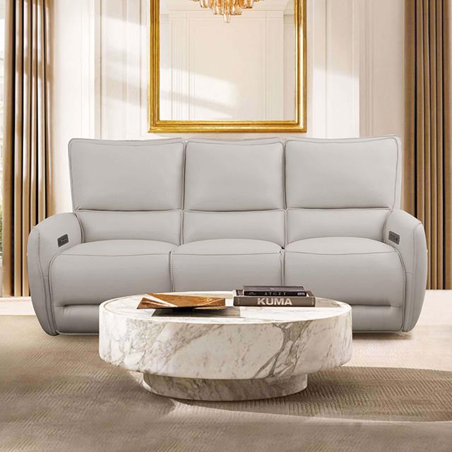 Furniture of America Phineas Power Sofa, Beige
