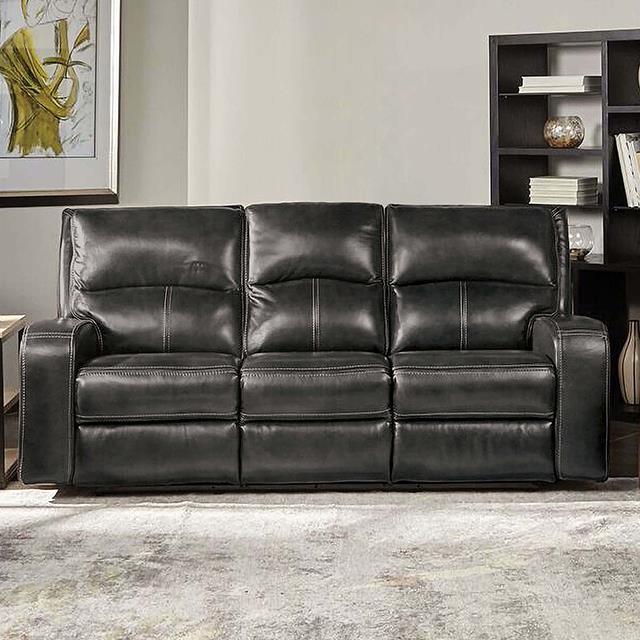 Furniture of America Soterios Power Sofa, Charcoal