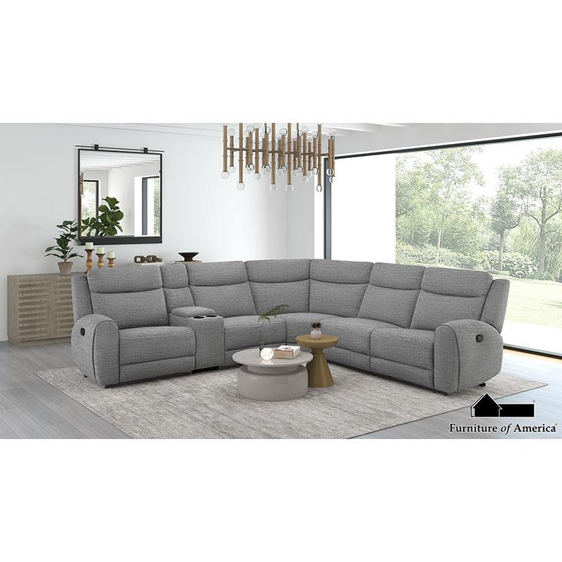 Furniture of America Antonius Sectional, Gray