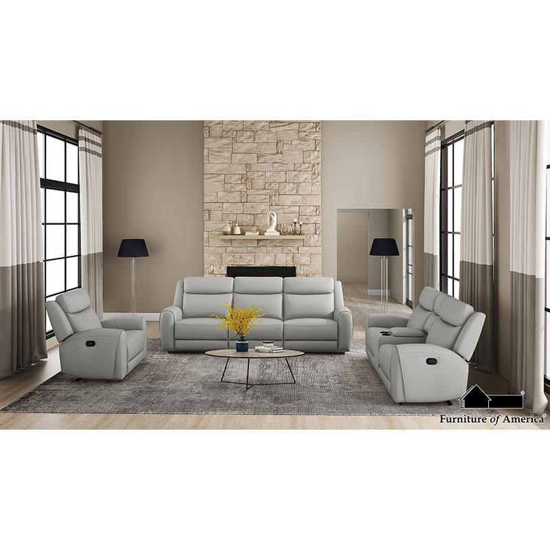 Furniture of America Jacobus Sofa, Light Gray