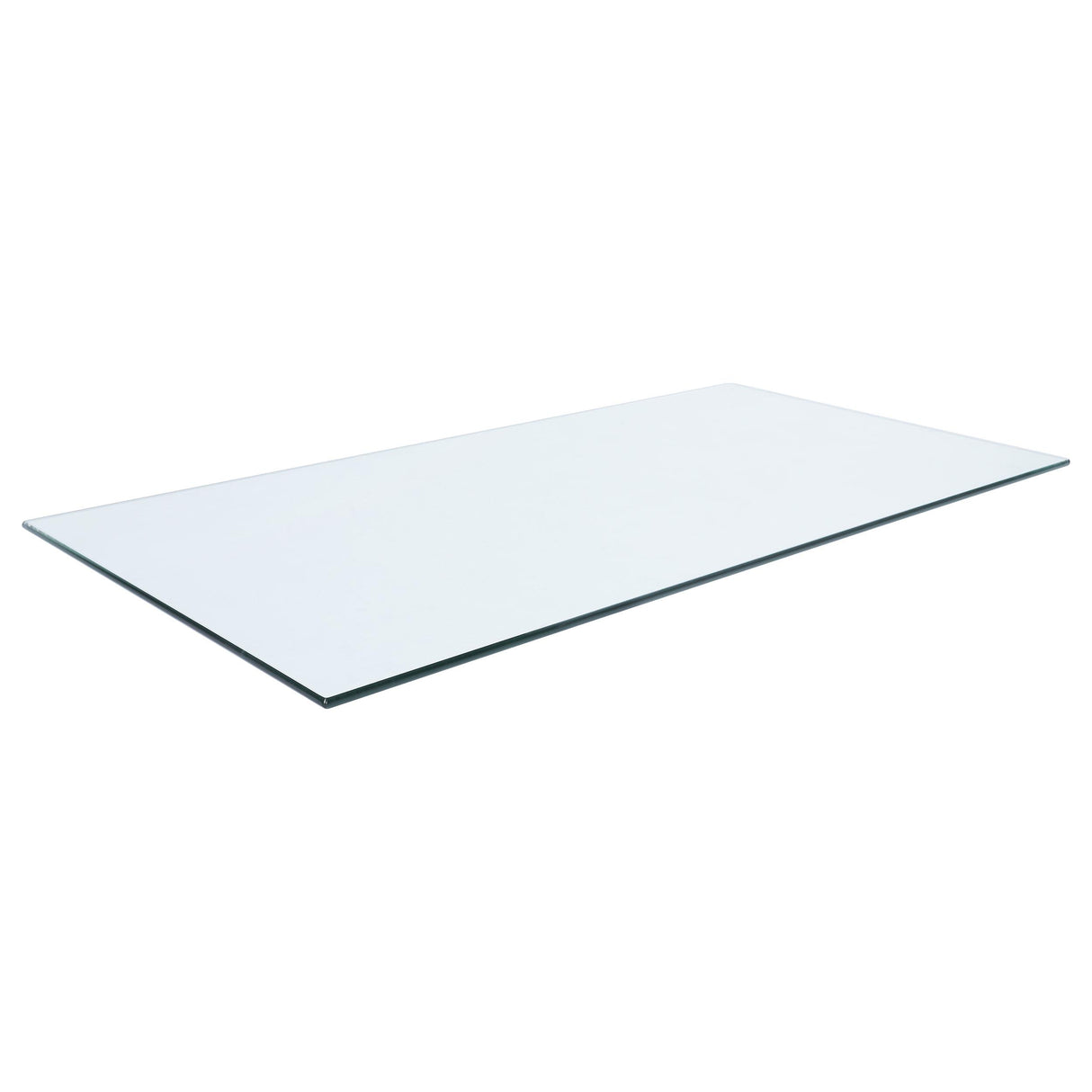 Coaster 48x24-inch 10mm Rectangular Clear Tempered Glass Top