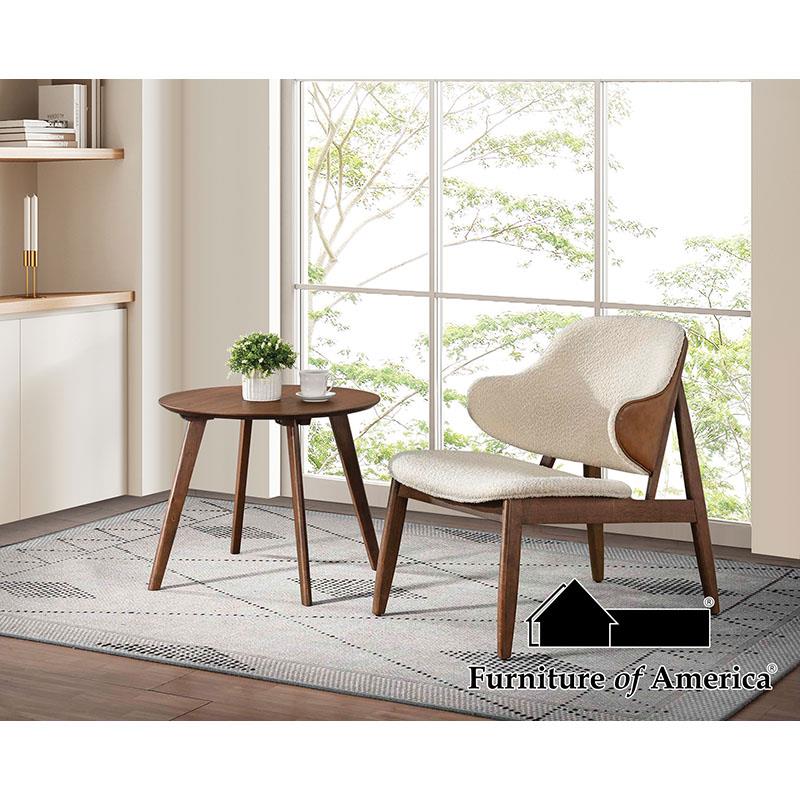 Furniture of America Arth 2Pc Accent Set (Chair + Side Table)