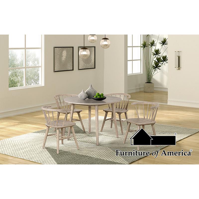 Furniture of America Yate 5 Pc. Dining Set, Natural