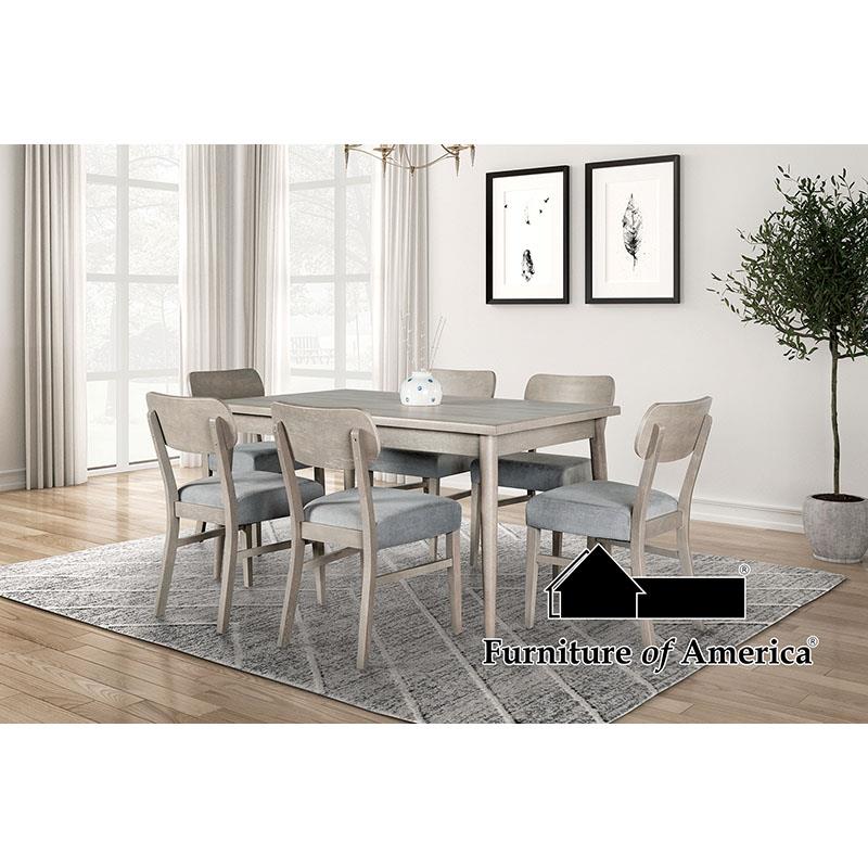 Furniture of America Keynes Dining Table, Gray