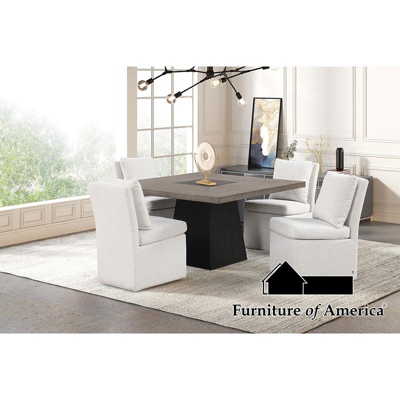 Furniture of America Broager 5 Pc. Square Table Set
