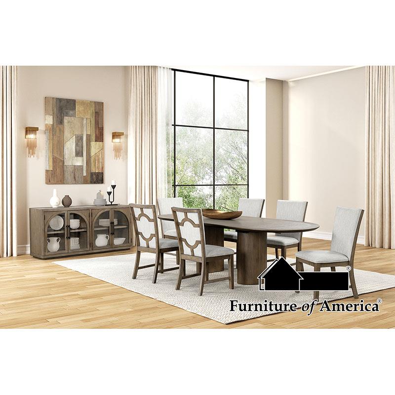 Furniture of America Clements 9 Pc. Dining Table Set