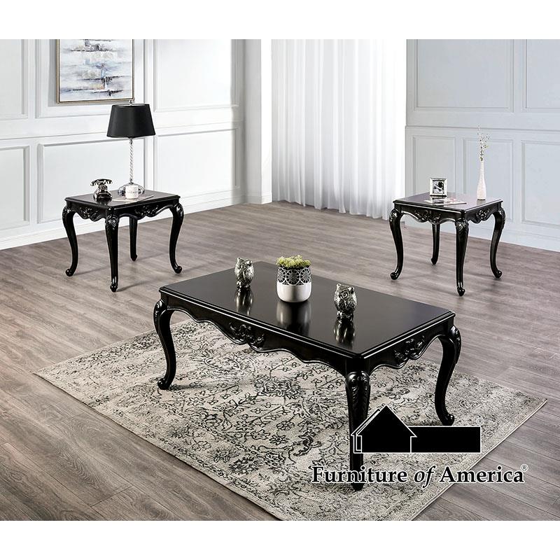 Furniture of America Rochester End Table, Espresso