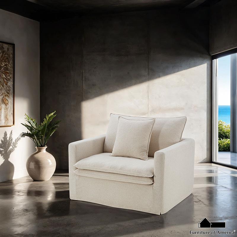 Furniture of America Crayford Chair, Taupe