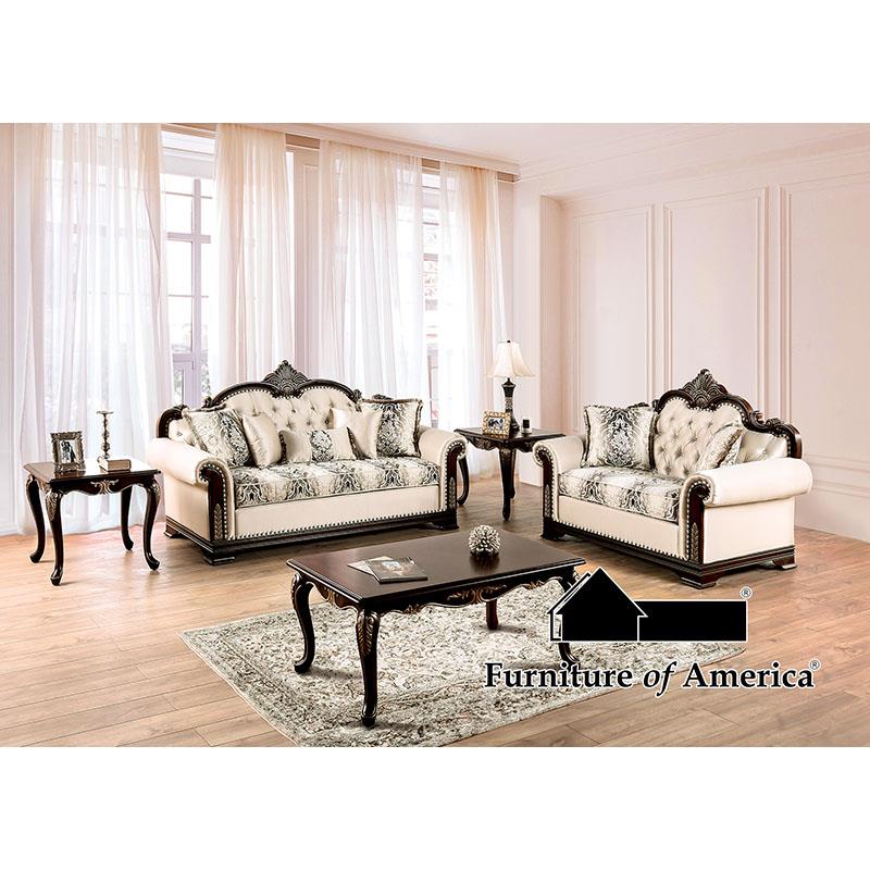 Furniture of America Yucatan Sofa + Loveseat