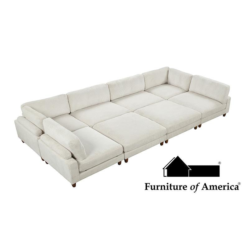 Furniture of America Dagenham Sectional, Beige