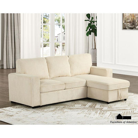 Furniture of America Yves Sectional, Beige