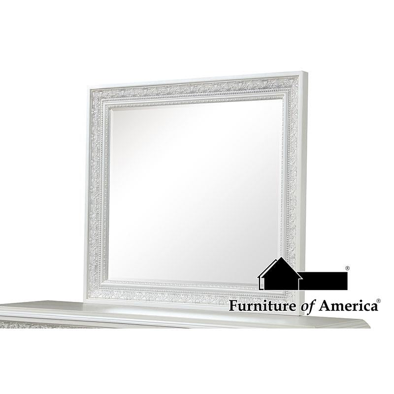 Furniture of America Stella Mia Mirror, Creamy White